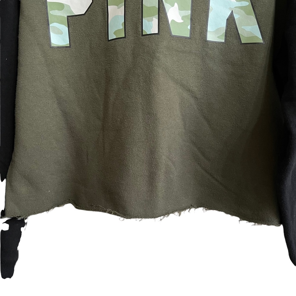 Victoria’s Secret PINK Camo Cropped Hoodie - Picture 5 of 8